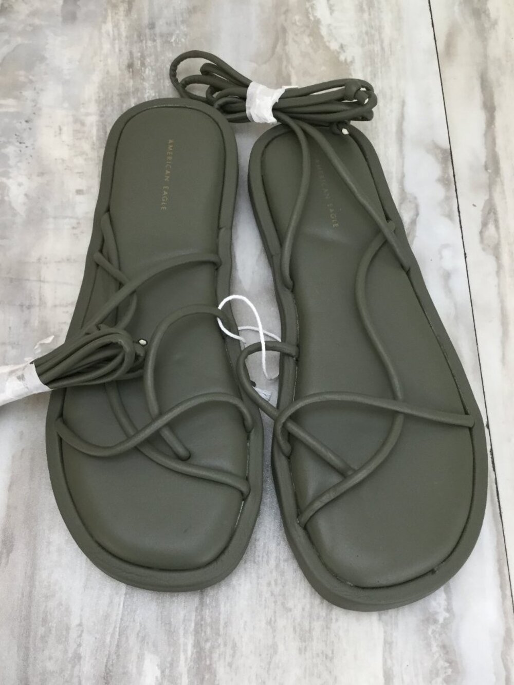 NEW American Eagle Olive Gladiator Sandals 9.5